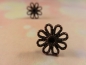 Preview: Kupferfarbene Blumen Ohrstecker Blümchen Flower